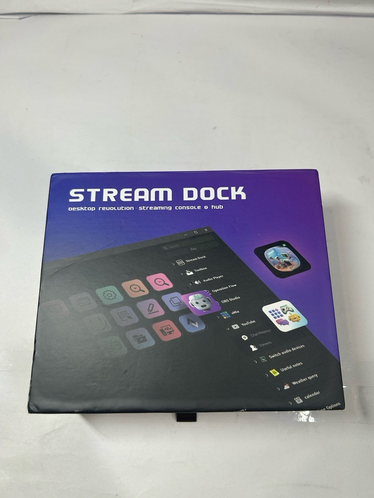 VSDINSIDE Macro Keypad Stream Dock  Controller Deck Gaming Shortcut New/open box