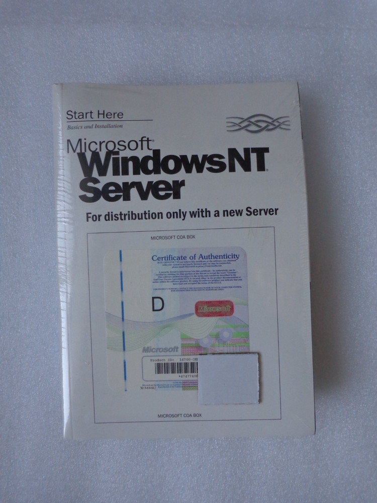 Microsoft Windows NT Server 4.0 CD & Key