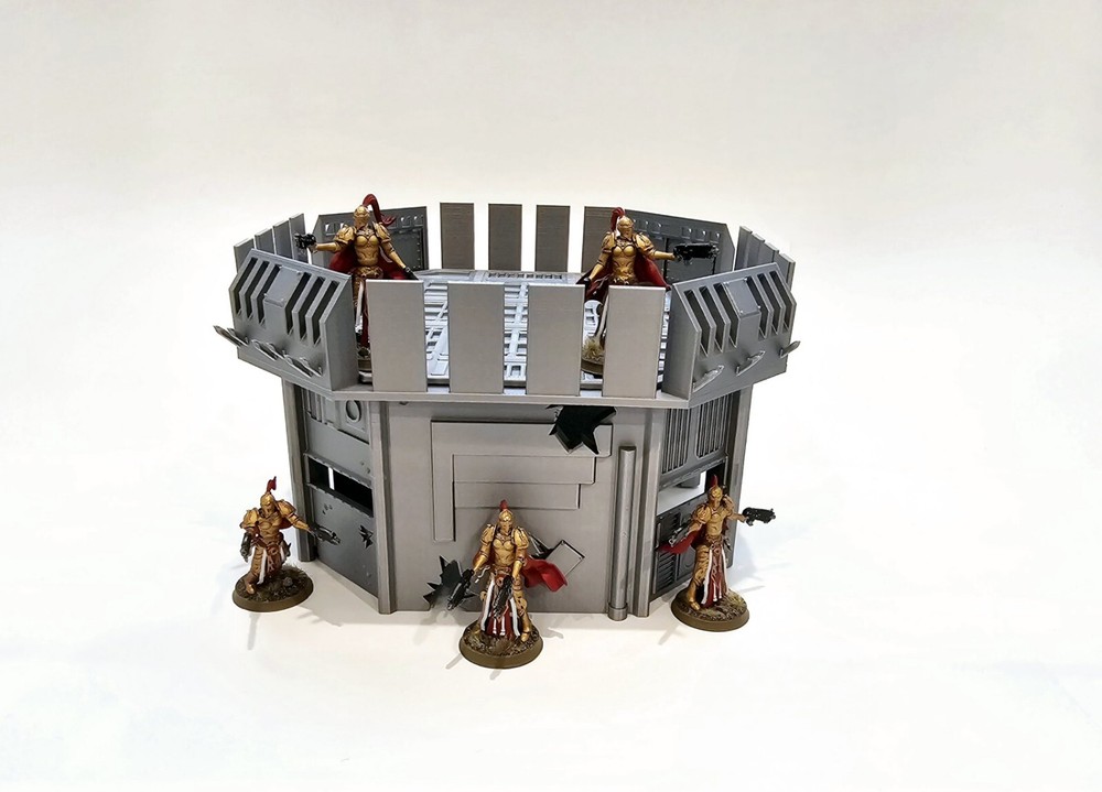 3d Printed Terrain. Forward Command Outpost Great For Warhammer 40K Or Kill Team