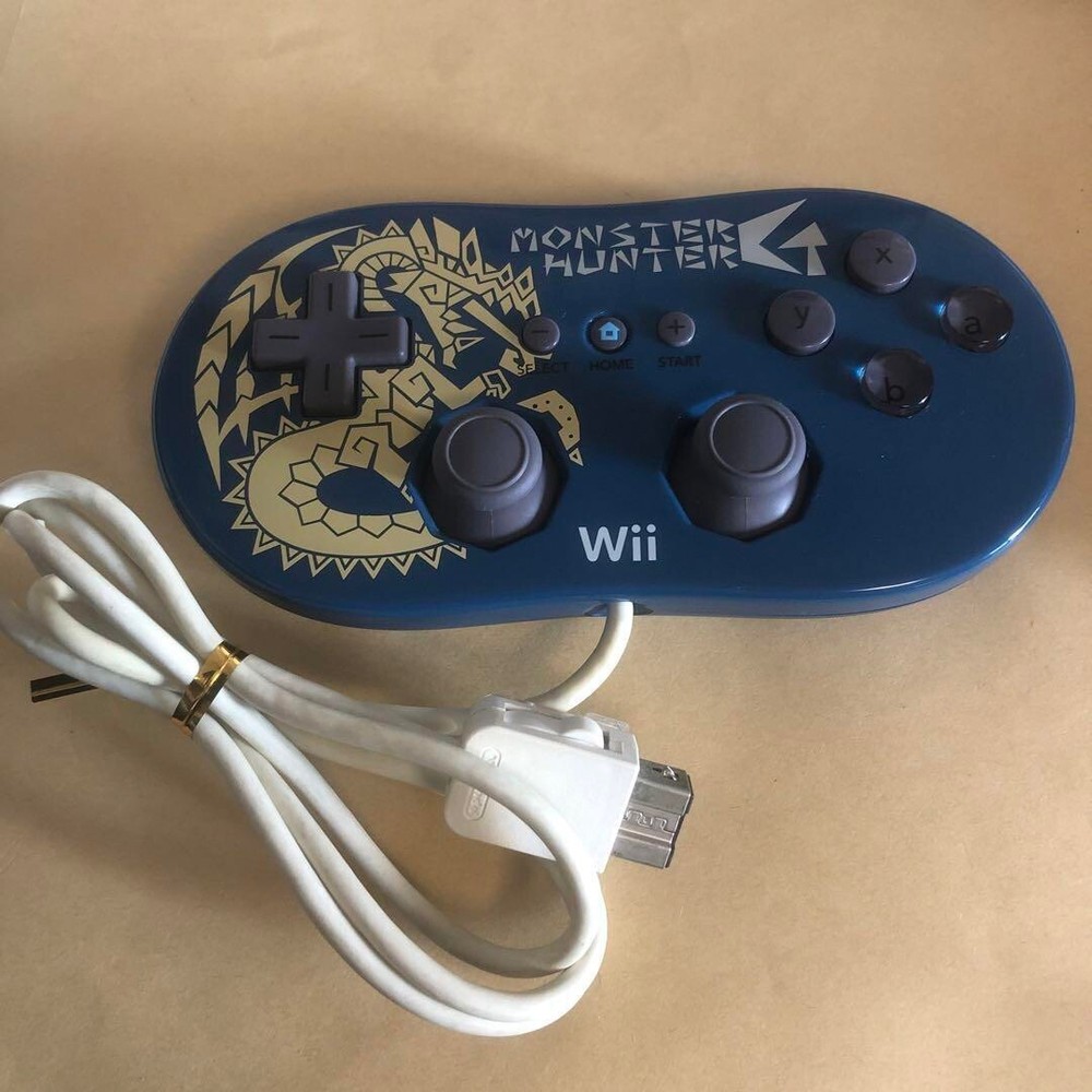 Nintendo Official Wii Classic Pro Controller Monster Hunter Limited Edition