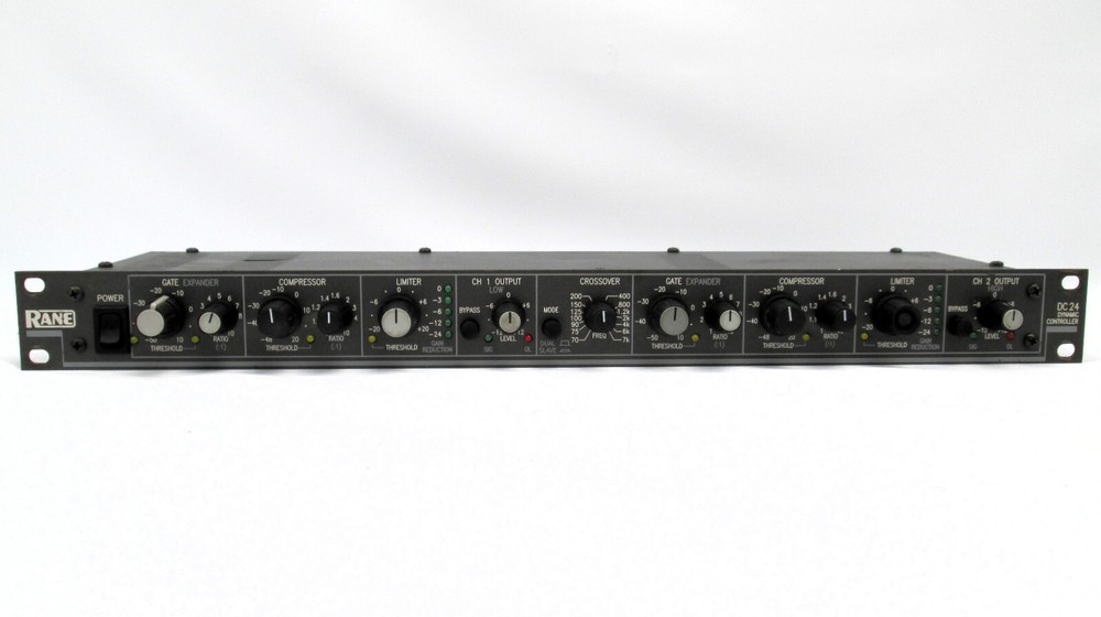 1U Rane DC24 Dynamic Controller Compressor Limiter Gate Expander No Psu