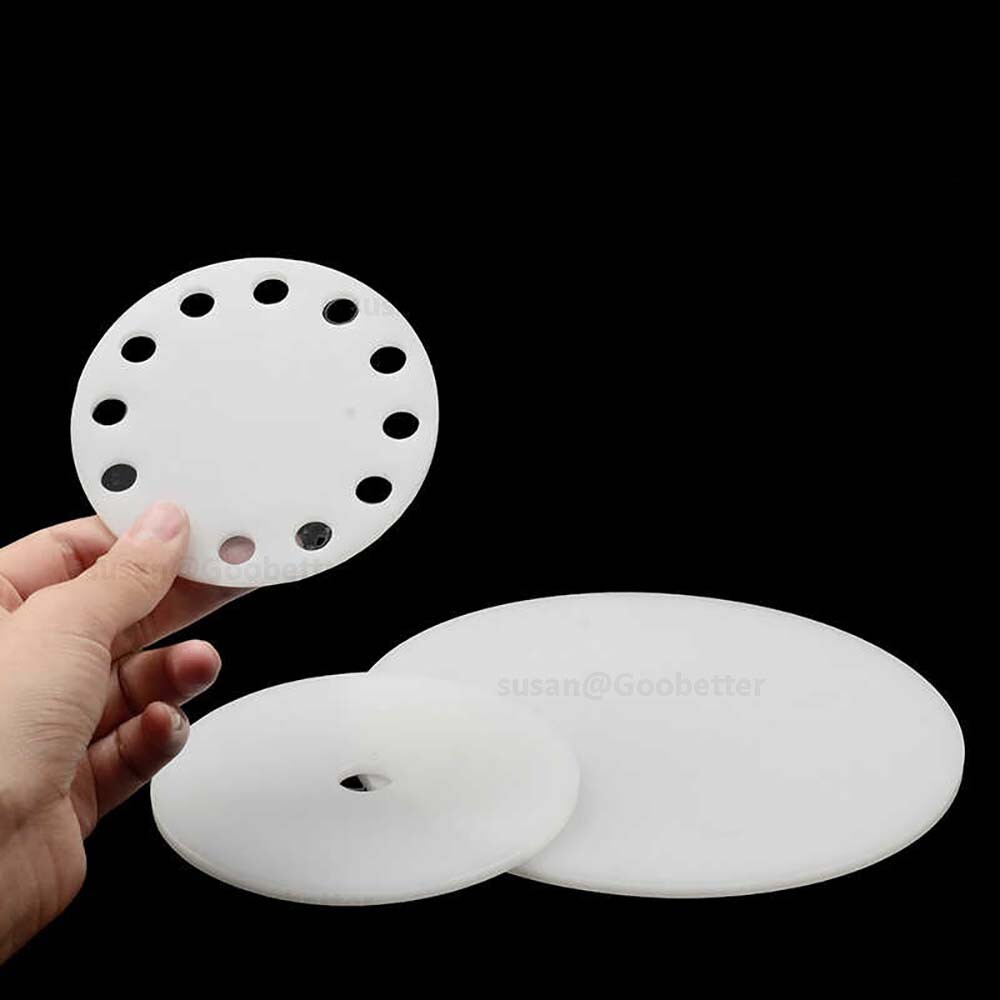 Circles Cut Disc Circles Round White PP Plastic Custom Sizes Available 20-350mm