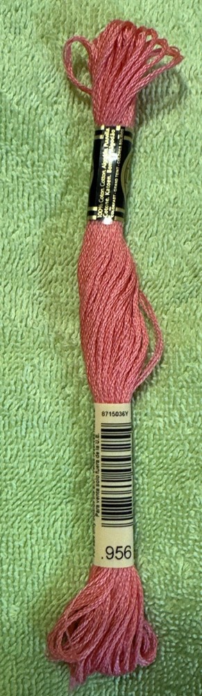 DMC - Color # 956 - Pink Geranium Embroidery Floss
