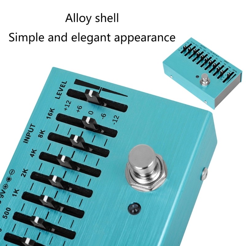 Guitar Effects Frequency Adjuster Sound Accessory EQ Pedal Portable EQ Device