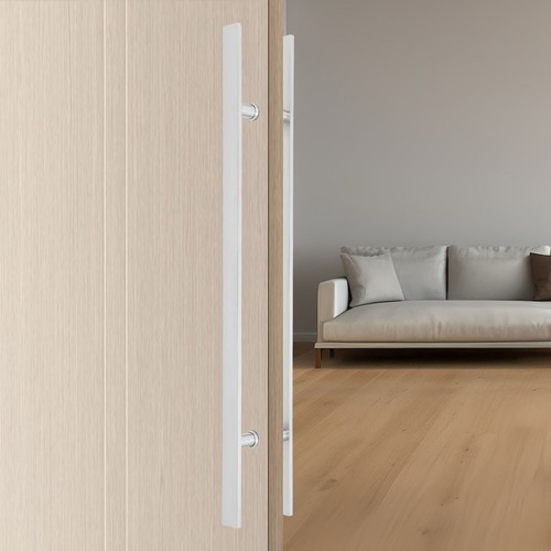 H Shape Door Pull Handle Double Sided Door Commercial Handle Stainless Steel