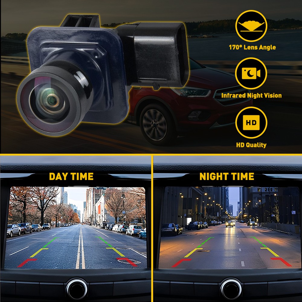 2set EJ5Z19G490A Rear View Backup Camera Kit For 2013 2014 2015 2016 2017 Ford E