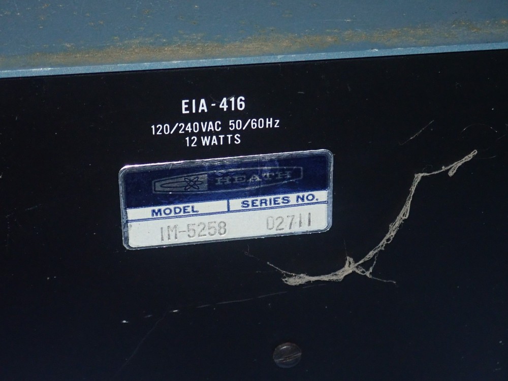 Heathkit IM-5258 Harmonic Distortion Analyzer w/ Manual