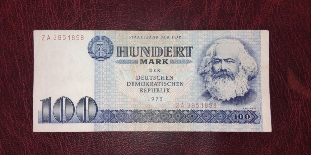 Germany "Democratic" 100 mark banknote,1975year(normal condition)