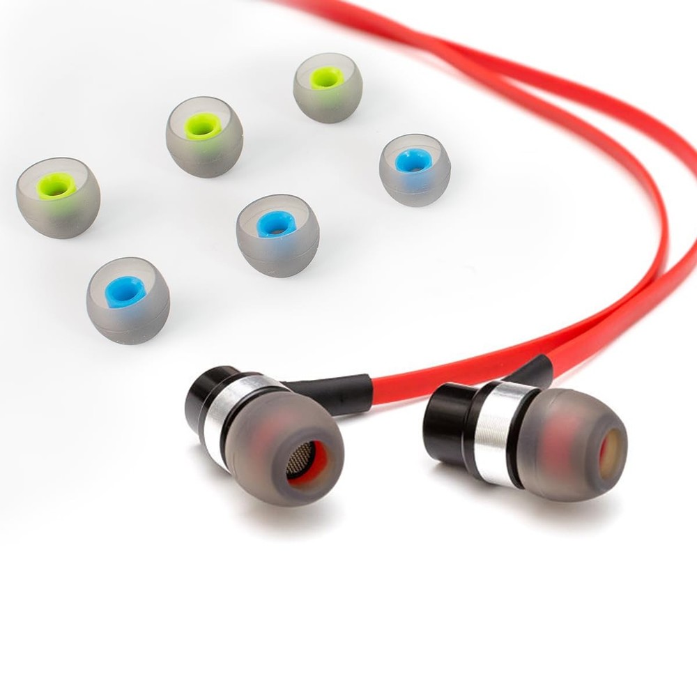 60PCS Earbuds Replacement Tips Silicone, Ear Bud Pieces 10 Colors
