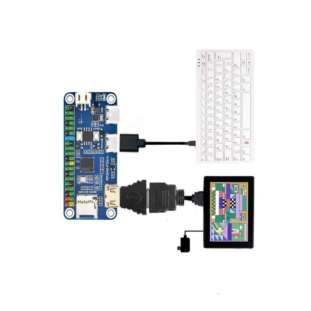 RP2350 PiZero Dual-Core Development Board Compatible with MicroPython and C/C++