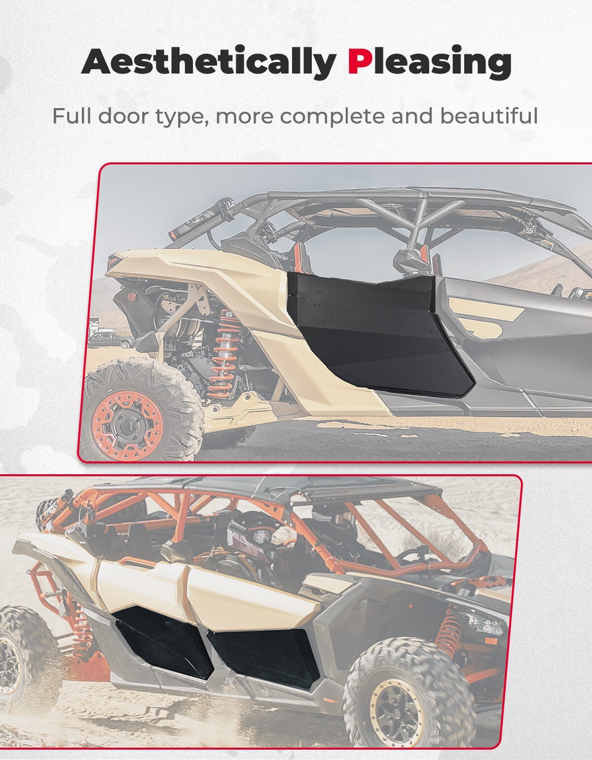 Front & Rear Aluminum Full Doors For Can-Am X3 MAX 2017-2024 4 Seat #715004753