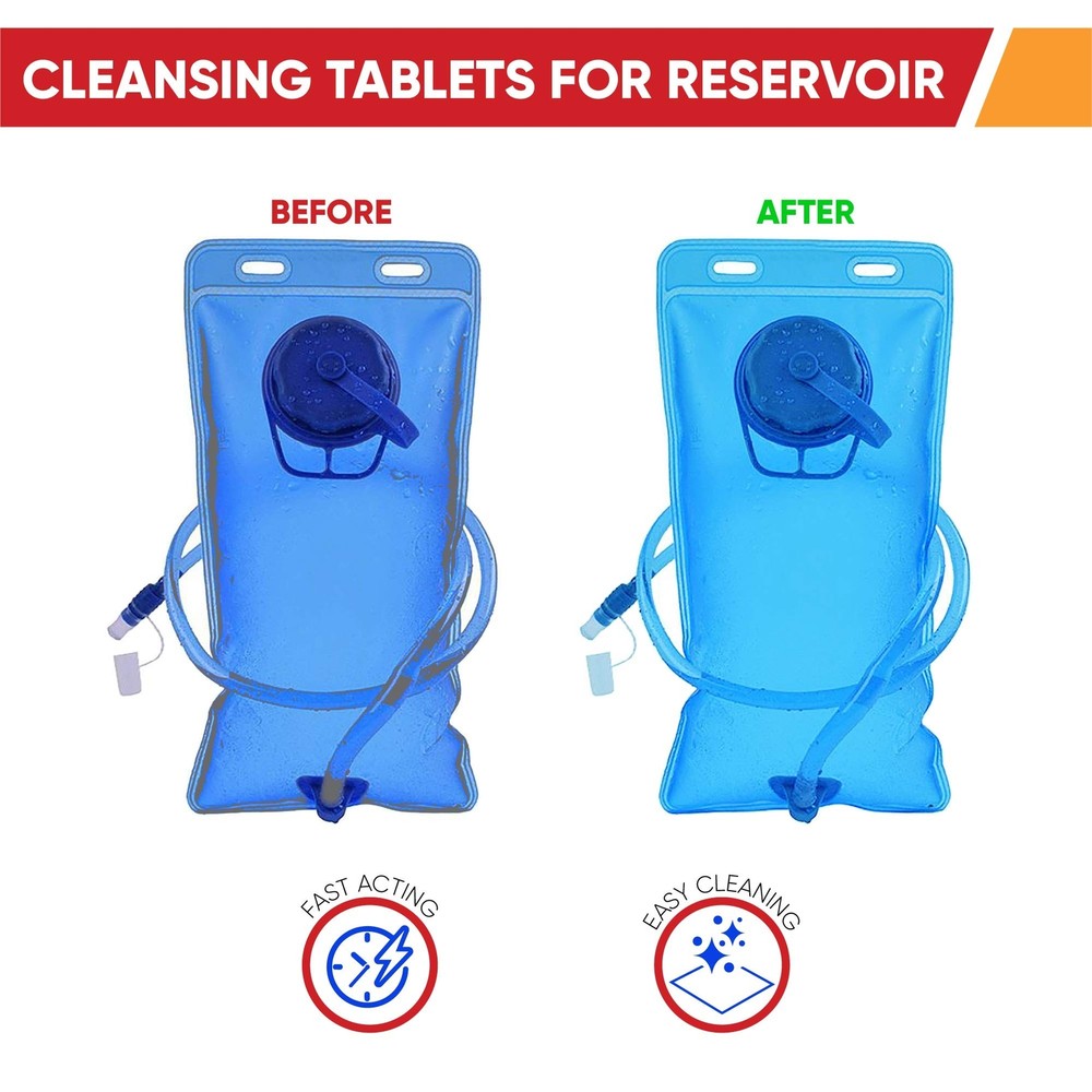 Hydration Backpack Cleaning Tablets - (36 Tablets) Great for Reservoir Pack o...