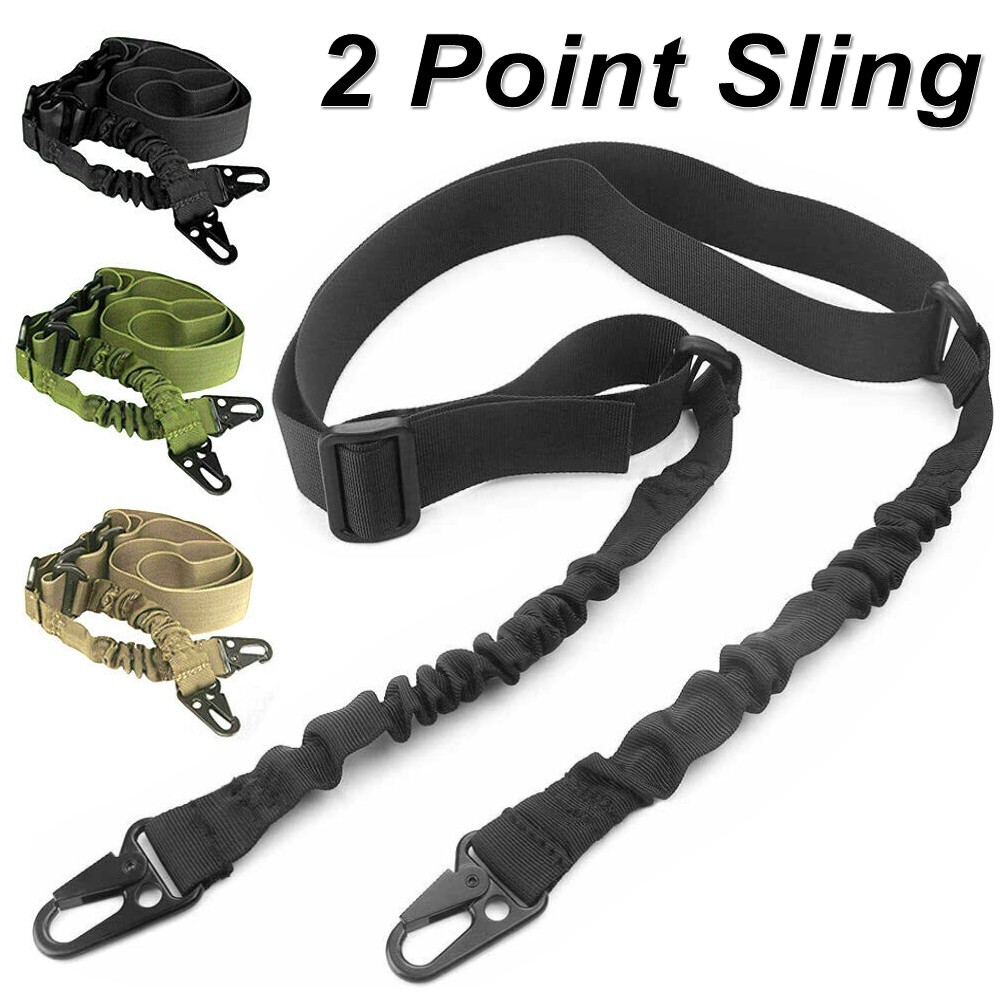 Tactical 2 Point Sling Adjustable Gun Rifle Strap M LOK QD Sling Swivels Mount