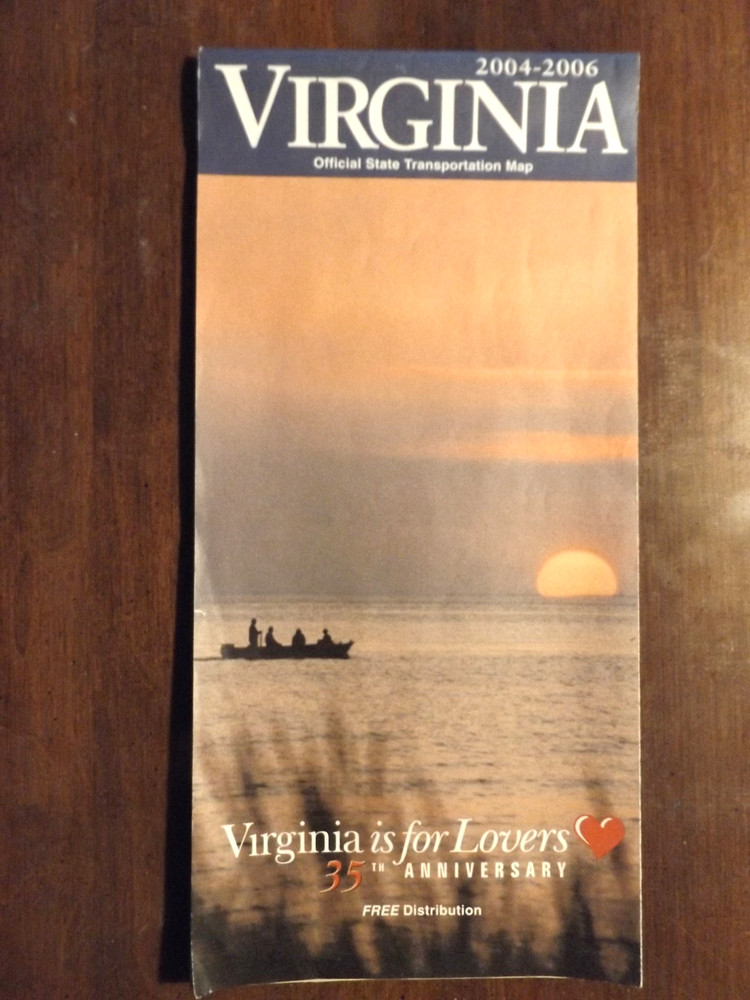 Road Map, Virginia Official State Transportation Map 2004-2006 == USED