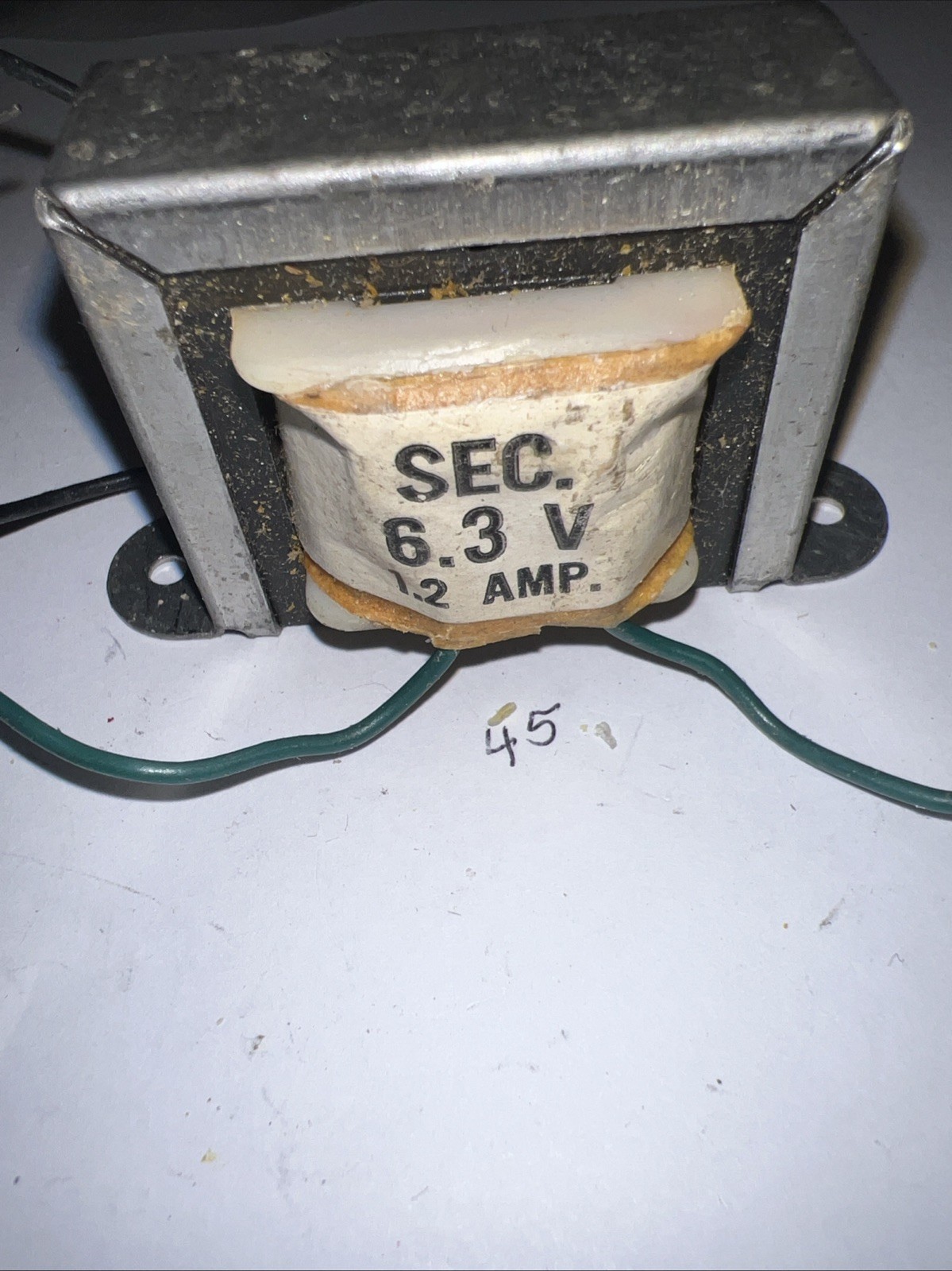 Filament Transformer 117vac Primary 6.3vac 1.2 Amps New old stock Model 27-050