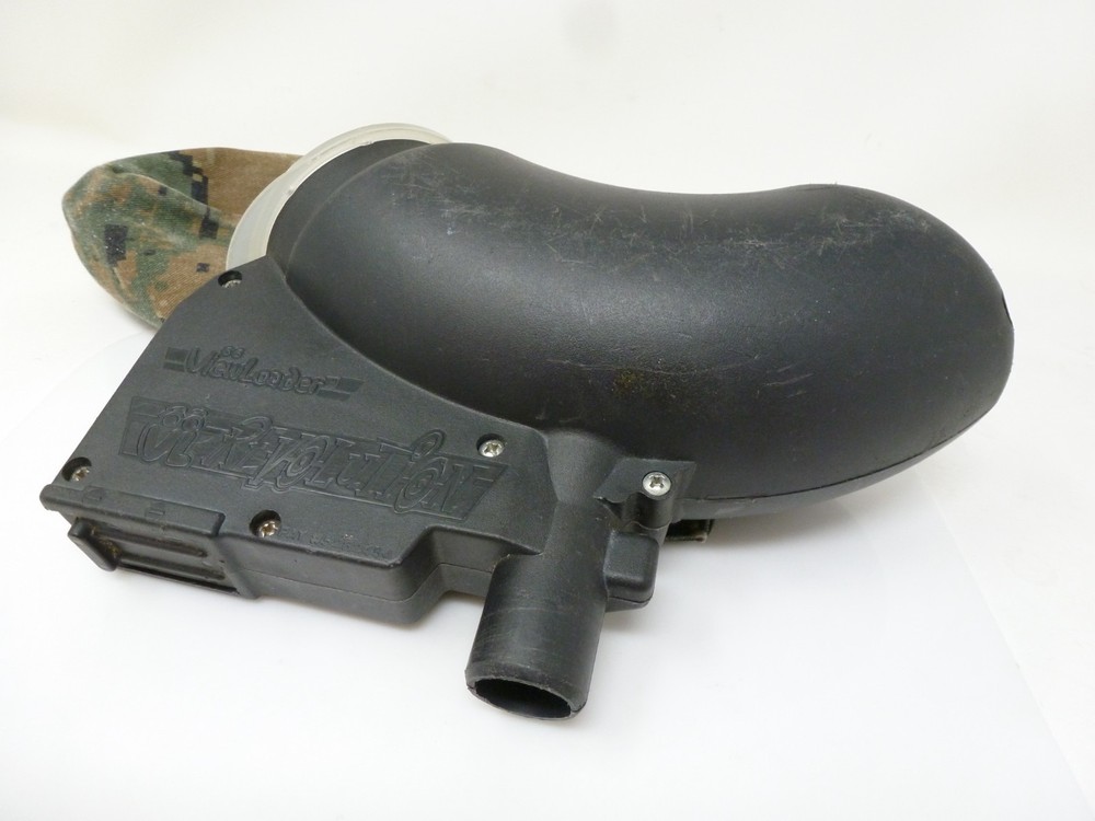 VIEWLOADER REVOLUTION ELECTRONIC PAINTBALL LOADER + CAMO COVER HOPPER VIRTUE EGG
