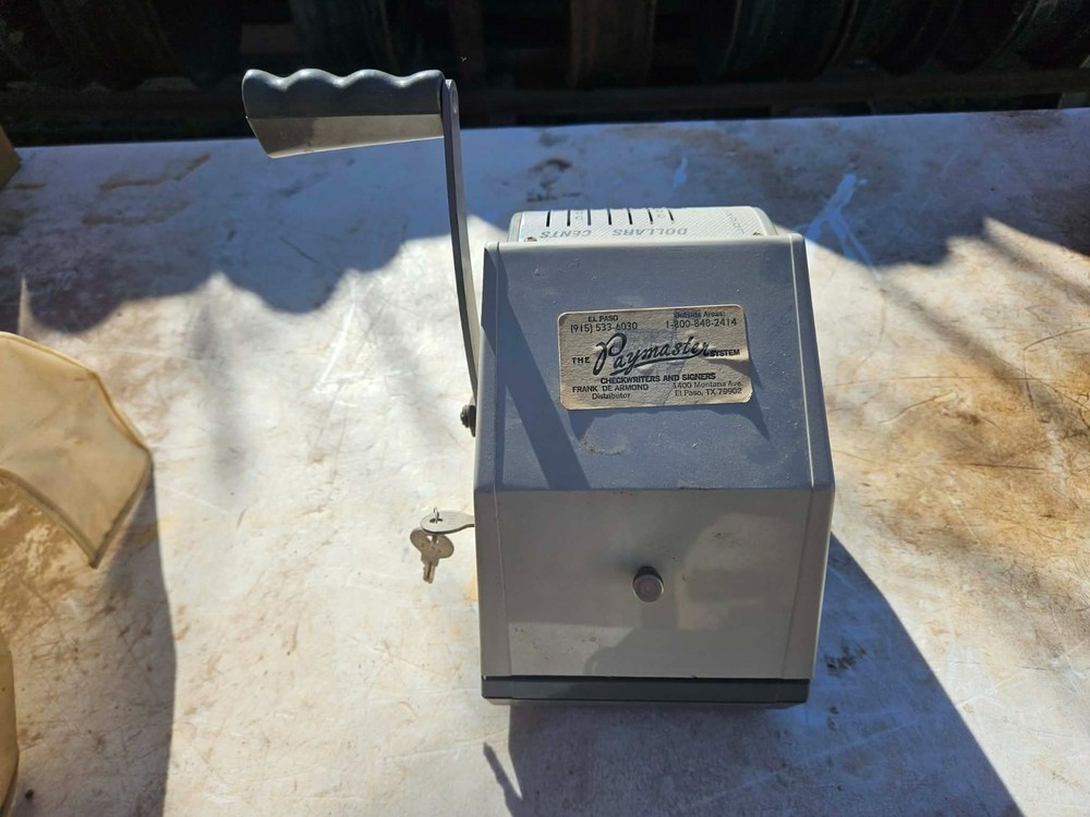 The Paymaster System Model#: 8500-7 Check Stamper Works Needs Ink