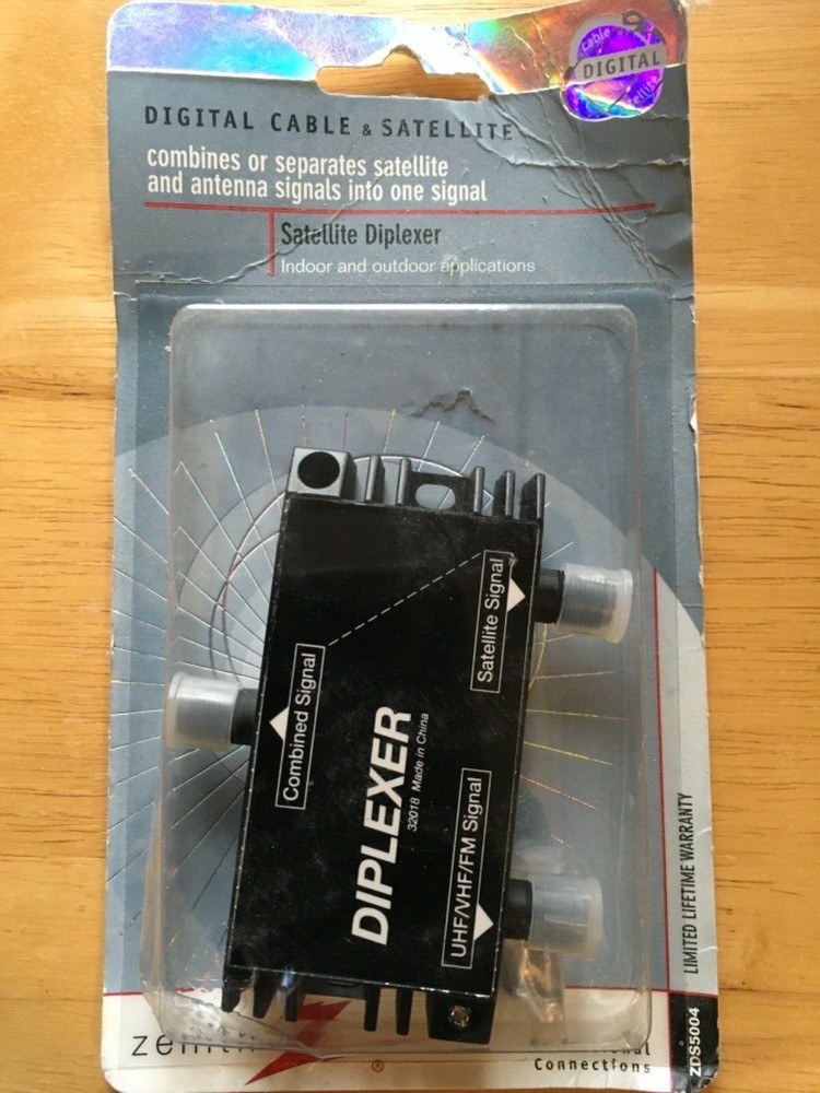 New Zenith Digital Cable & Satellite Diplexer ZDS5004