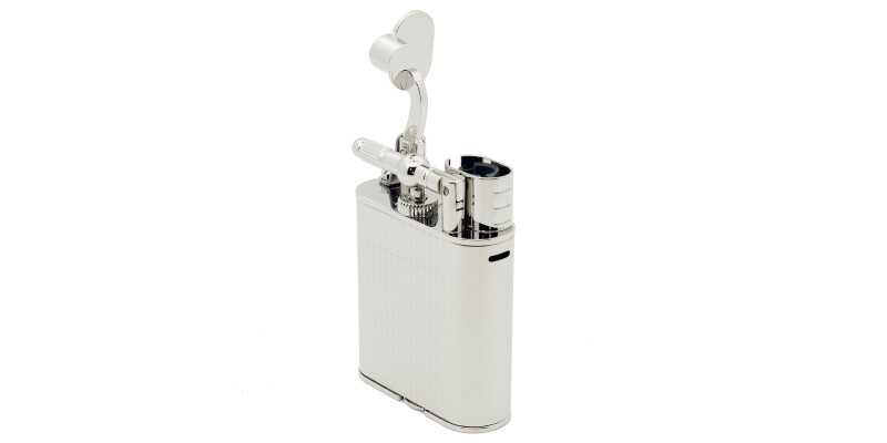 Dunhill Unique Turbo Moire Texture Lighter - Palladium Plate