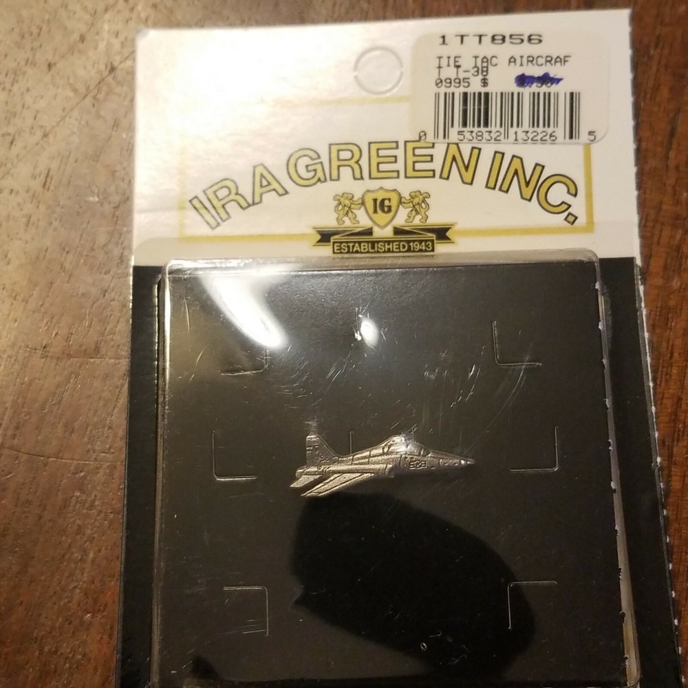 USAF Jet Plane Tie Pin Tie Tack Silvertone