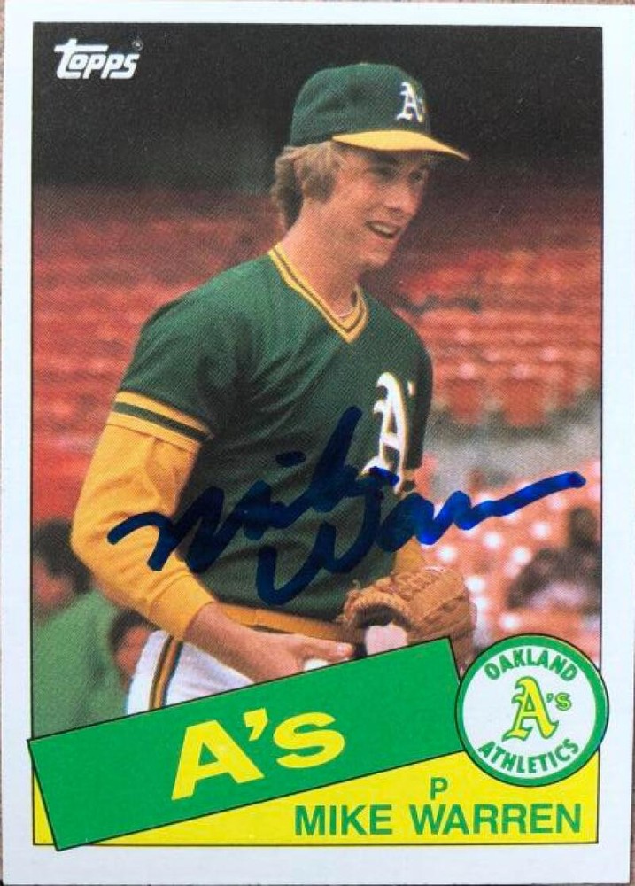 Mike Warren Autographed 1985 Topps #197