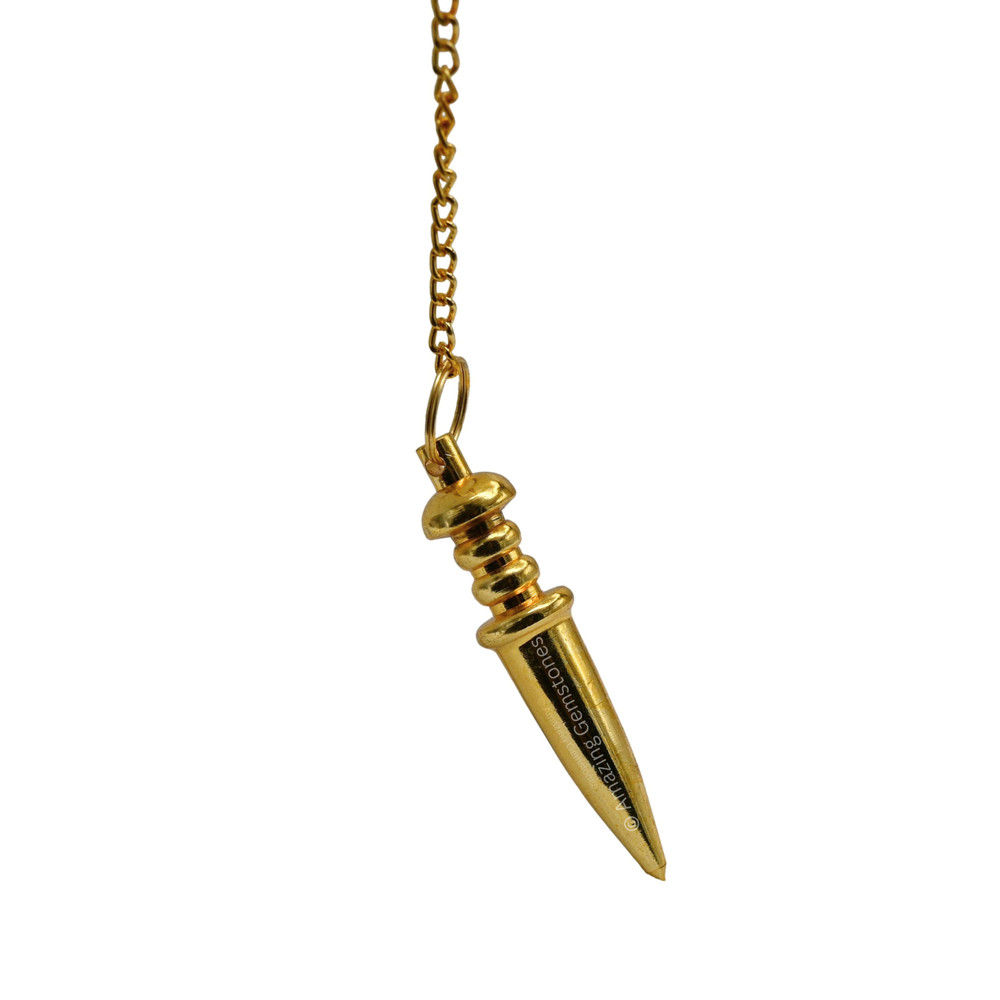 Gold Bullet Steel Copper Pendulum for Divination