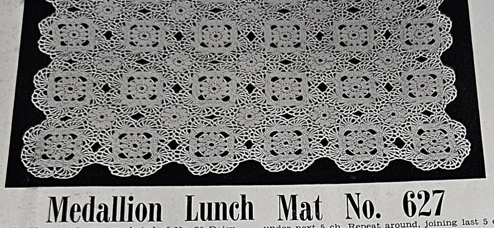 BEDSPREAD Tablecloth NOVELTY CROCHET PATTERNS LILY 102