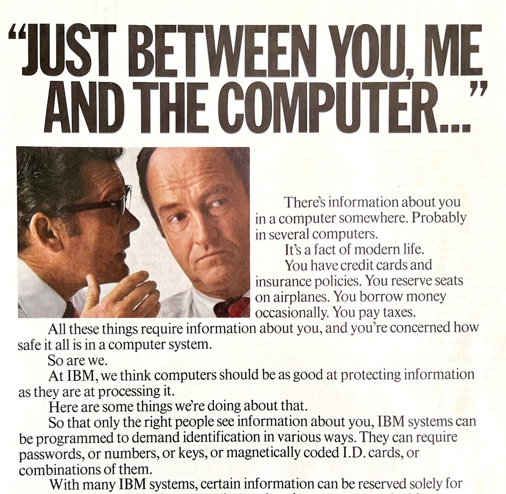 IBM Computer Processors 1979 Advertisement Vintage Information Security DWKK7