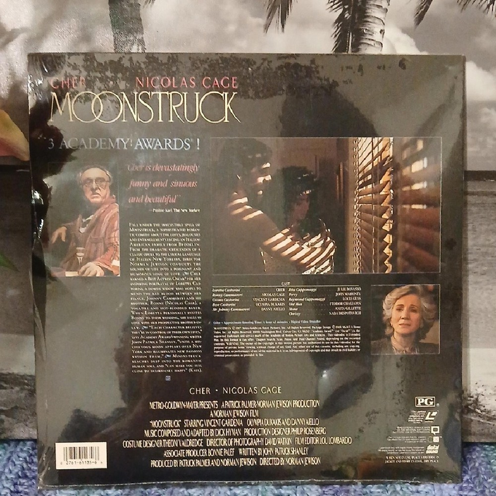 Sealed Moonstruck Laser Videodisc