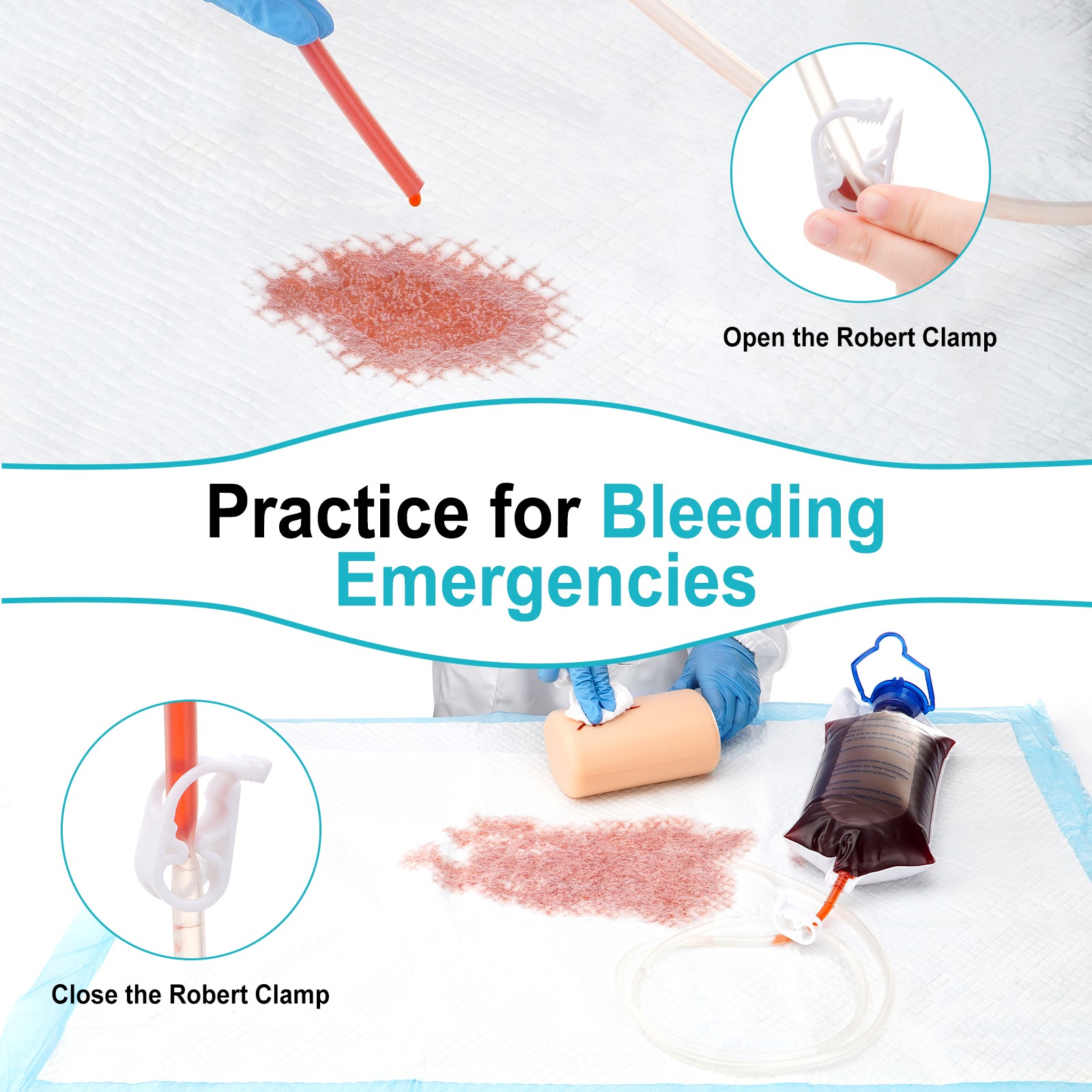 Wound Bleed Set Wound Trainer First Aid Trainer Stop Bleeding Trainer Kit New