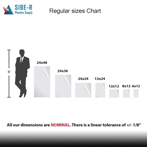Acrylic Circle Disc - 1/8" Thick - Silver Mirror - 12" Diameter
