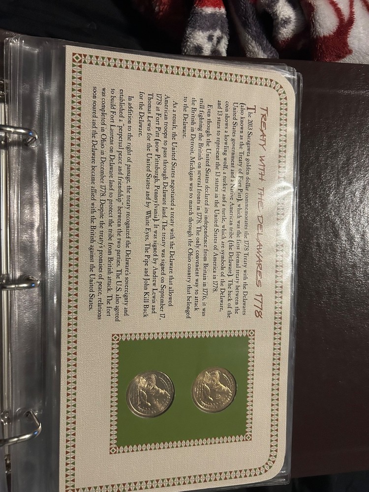 Complete set Sacagawea dollar coins pcs 2009-2015