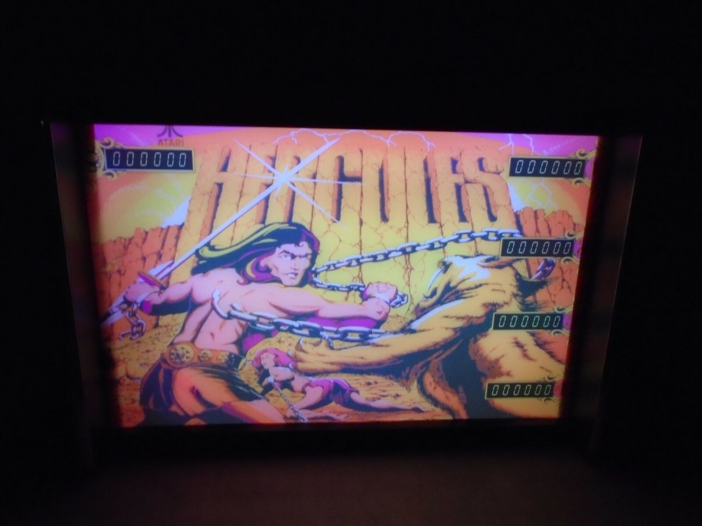 Hercules Pinball Head LED Display light box