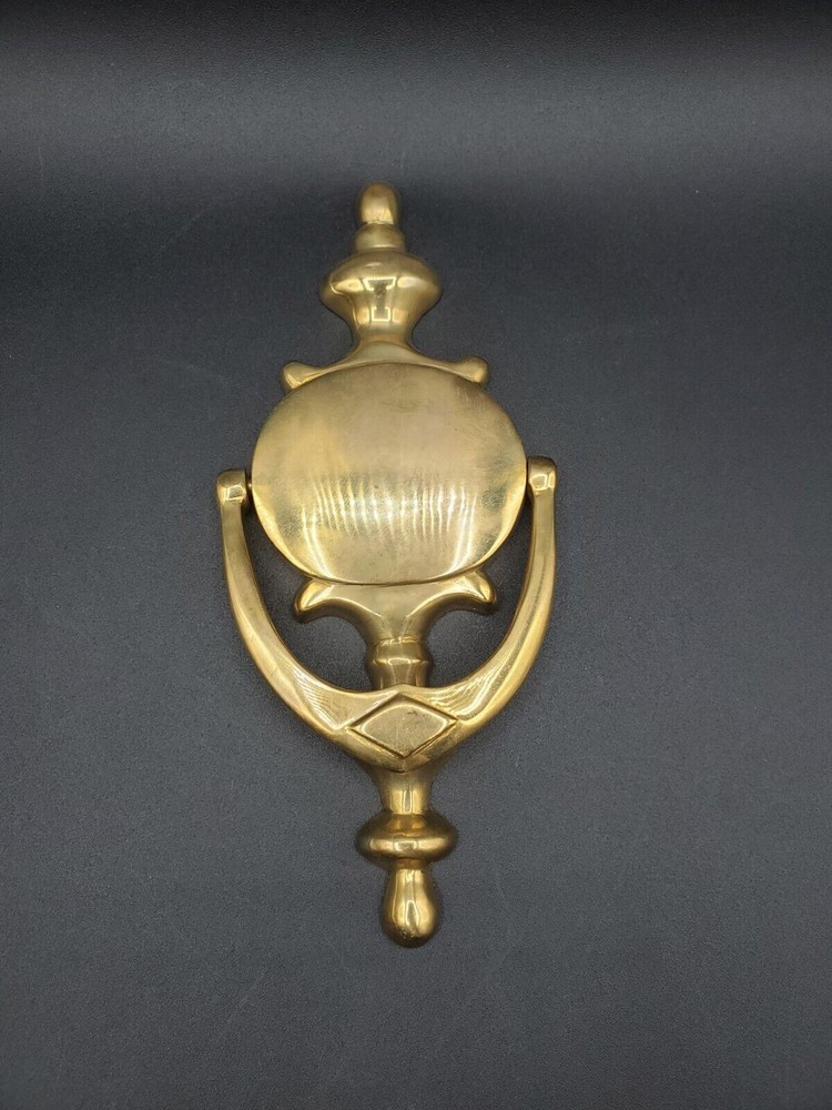 Vintage Solid Brass urn door knocker