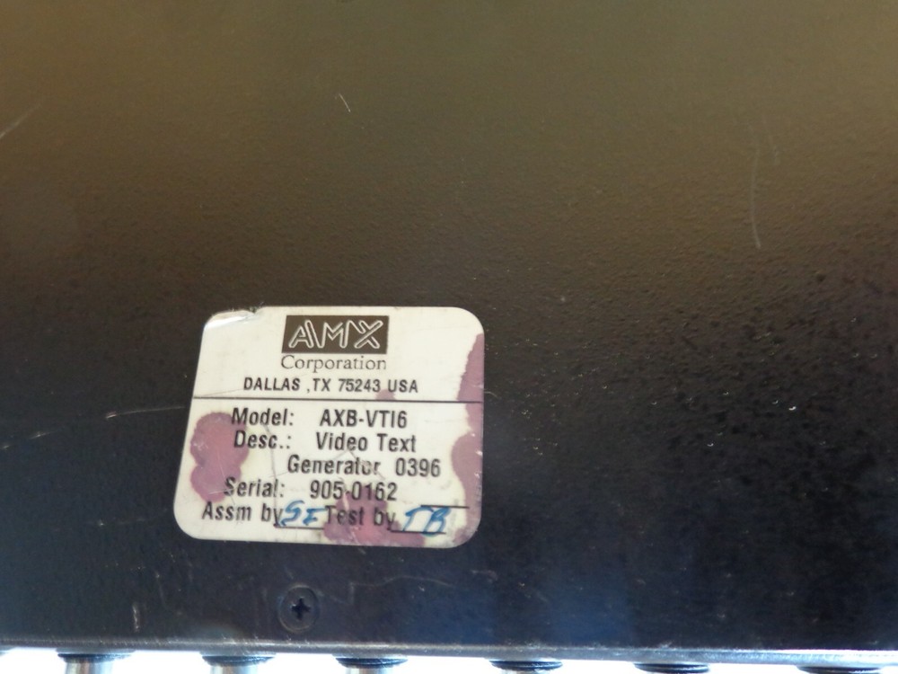 AMX AXB-VTI6 Video Text Interface NTSC (NO AC Adapter)