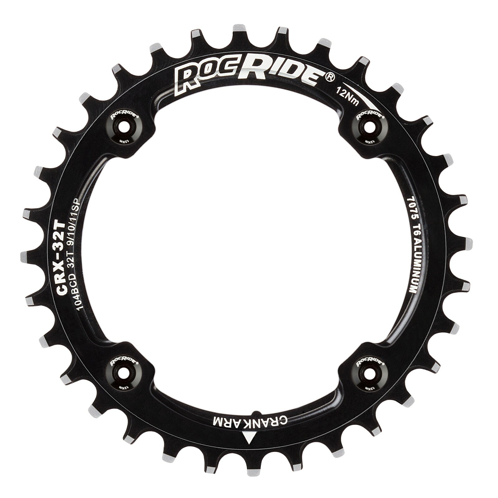 RocRide Narrow Wide Chainring 104 BCD for 9/10/11 Speed with 4 Bolts 32T 30T