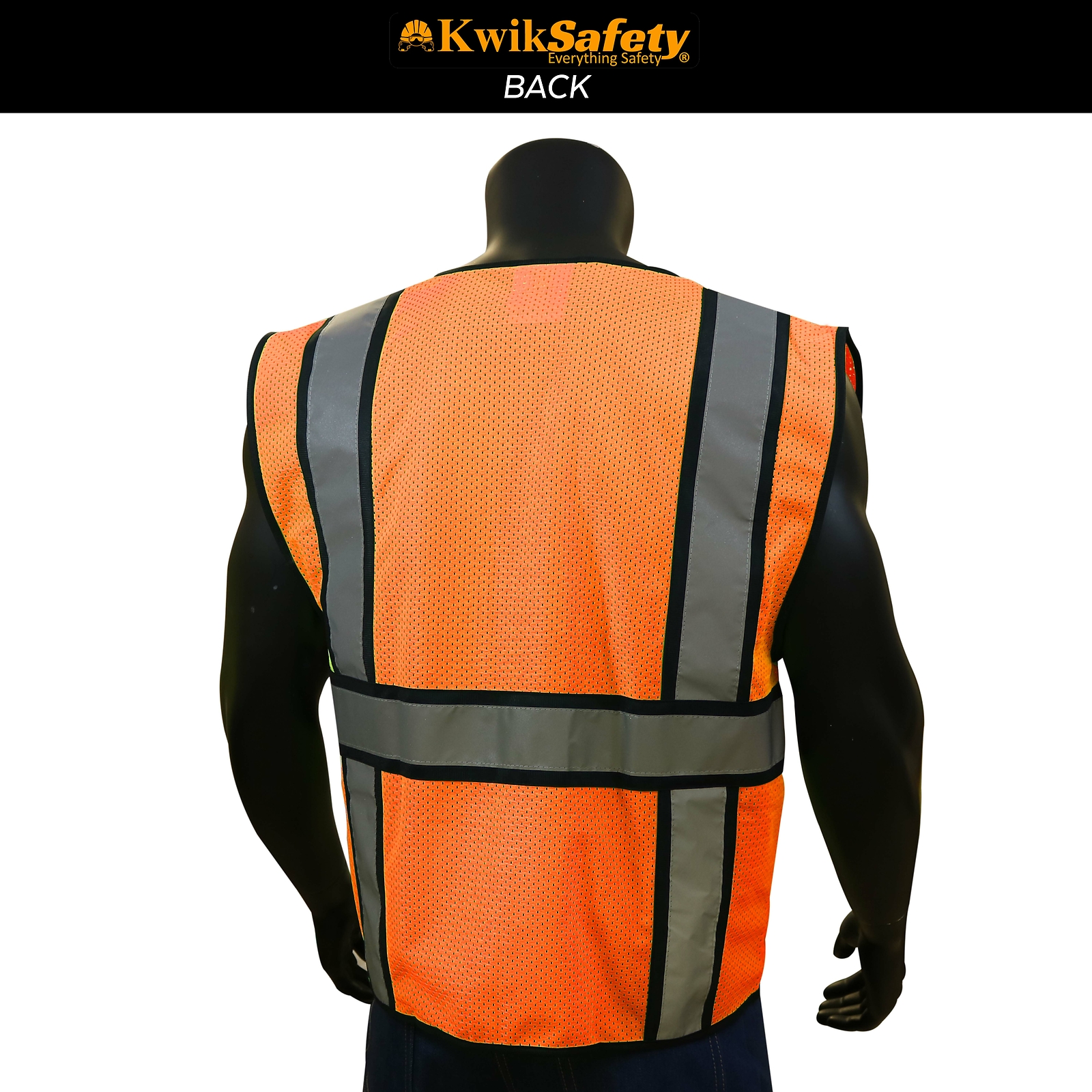 KwikSafety OFFICIAL (BLACK TRIM) Safety Vest