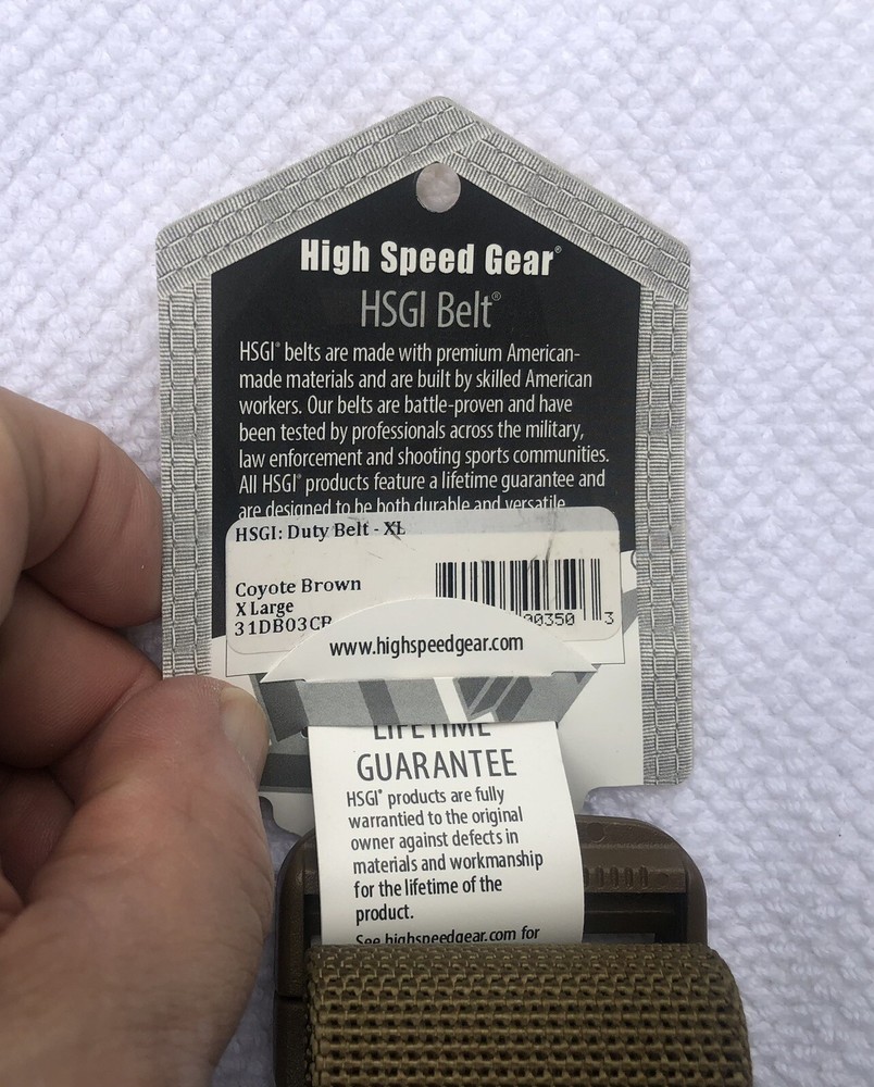 HSGI Duty Belt, Coyote Brown, XL