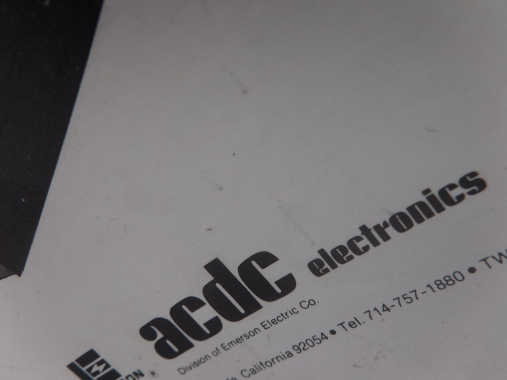 ACDC EL301 Electronic Load Control Module Manual 5/82/500