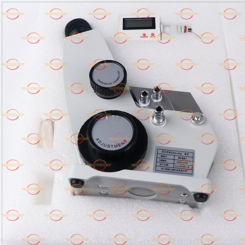 2WAJ Abbe Refractometer 0-95% Brix & 1.300-1.700 ND Lab Monocular