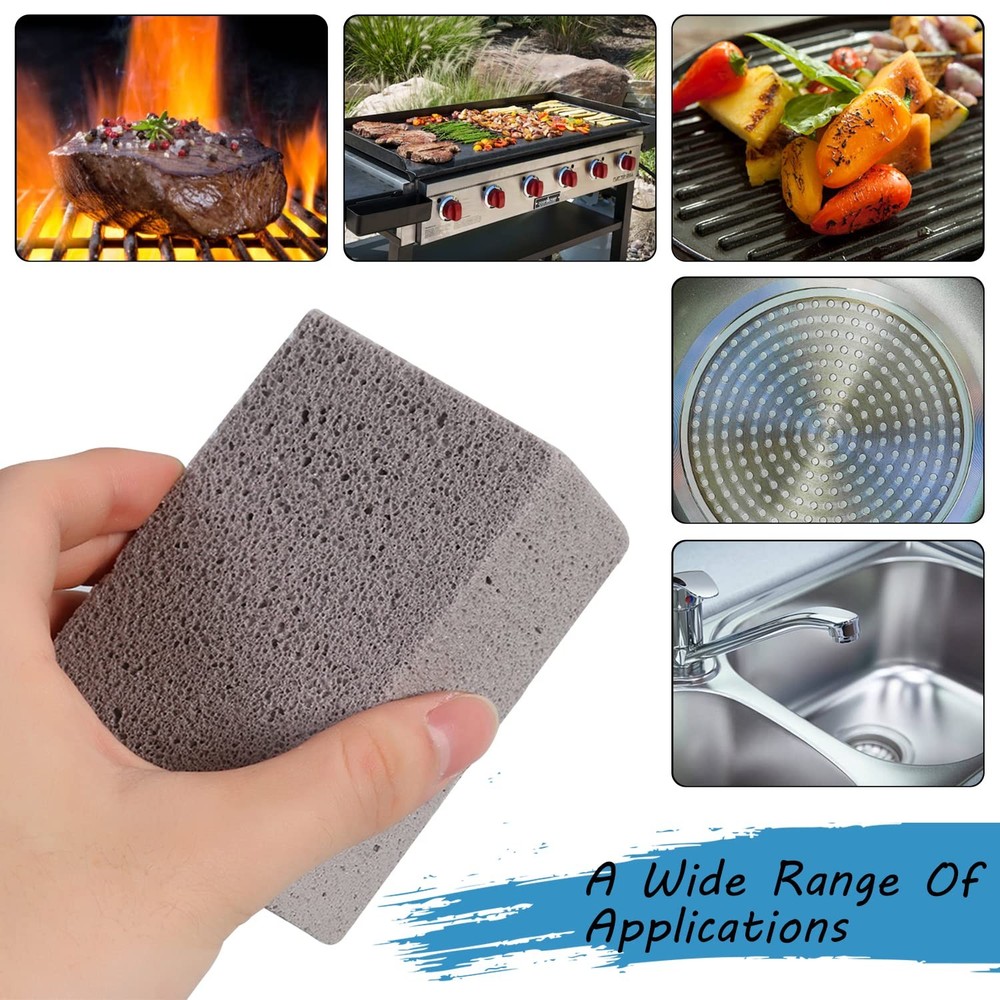 KAYCROWN Grill Griddle Cleaning Brick Block, Gray