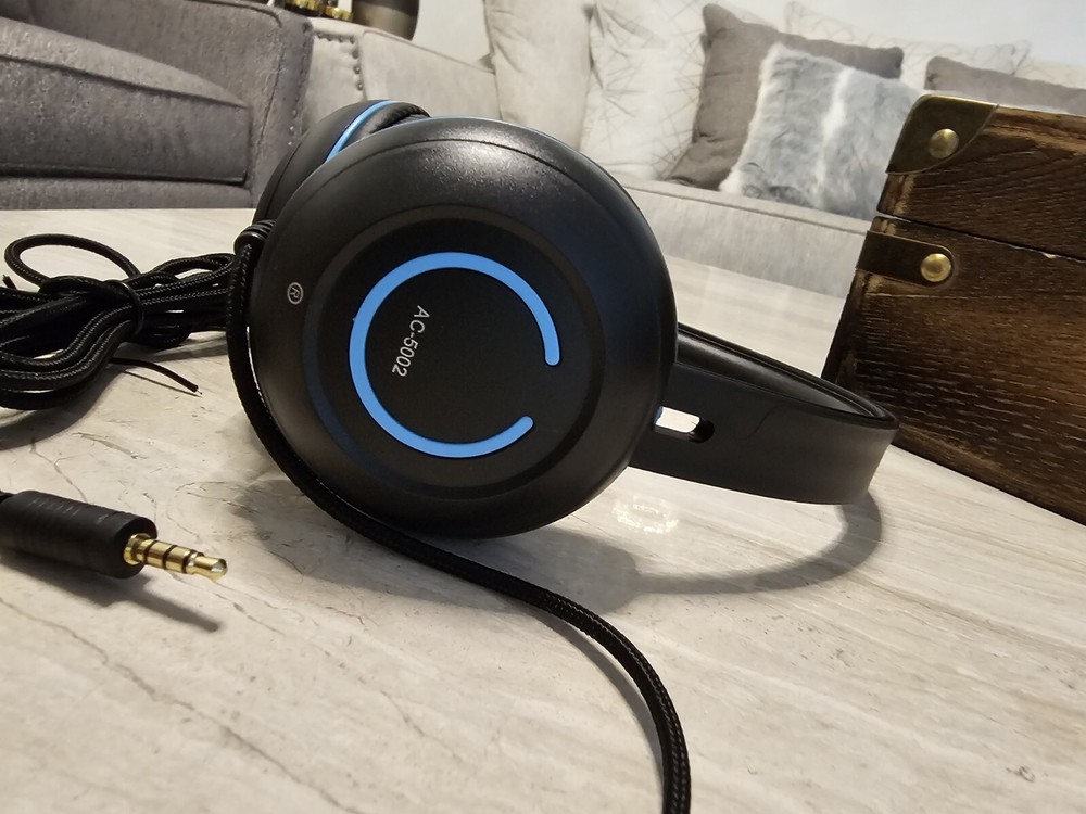 Cyber Acoustics TuffCord Headset with Inline Volume Control & Braided Cable Mic