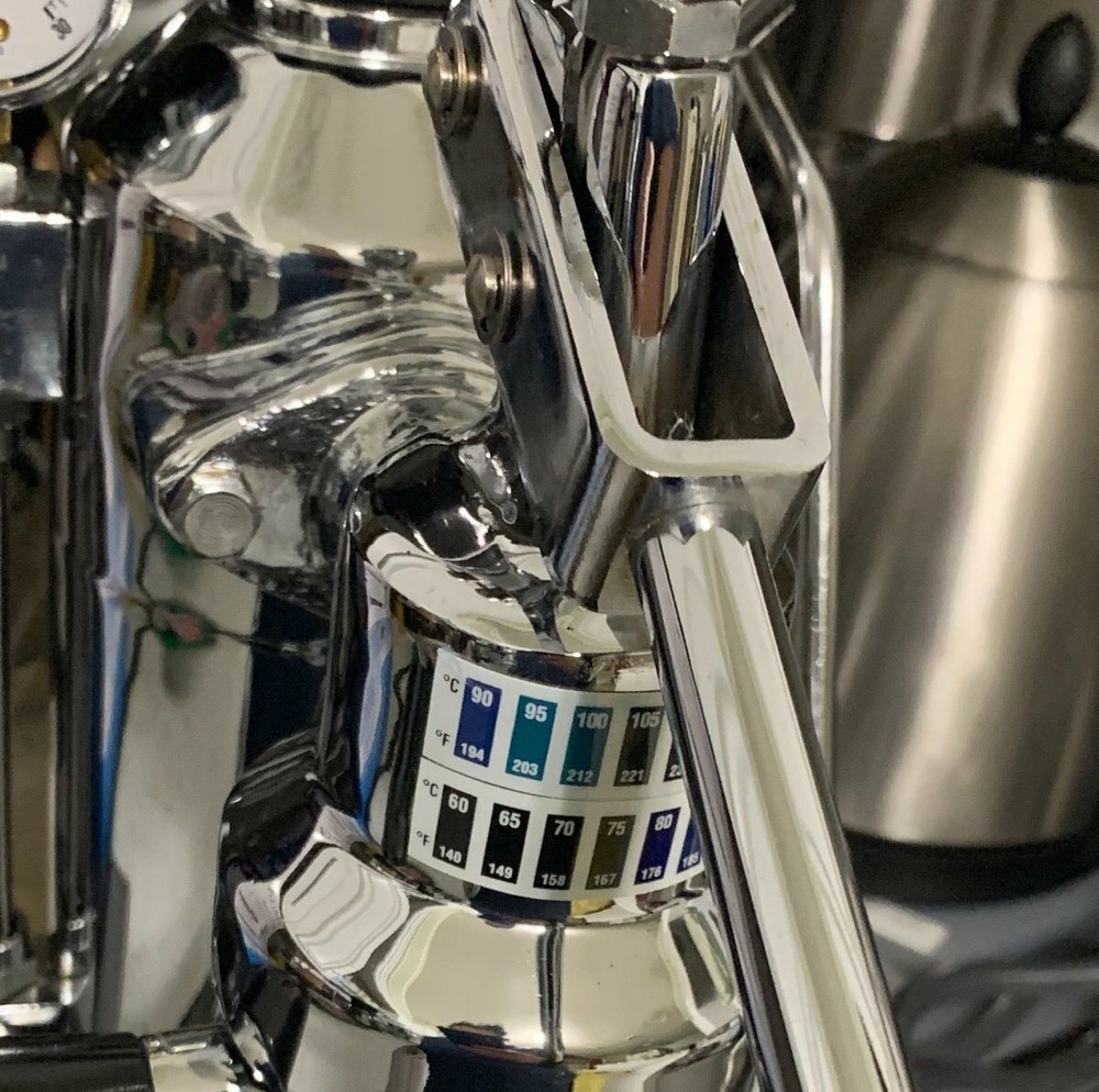 La Pavoni or E61 coffee machine group head temperature strip set sensors