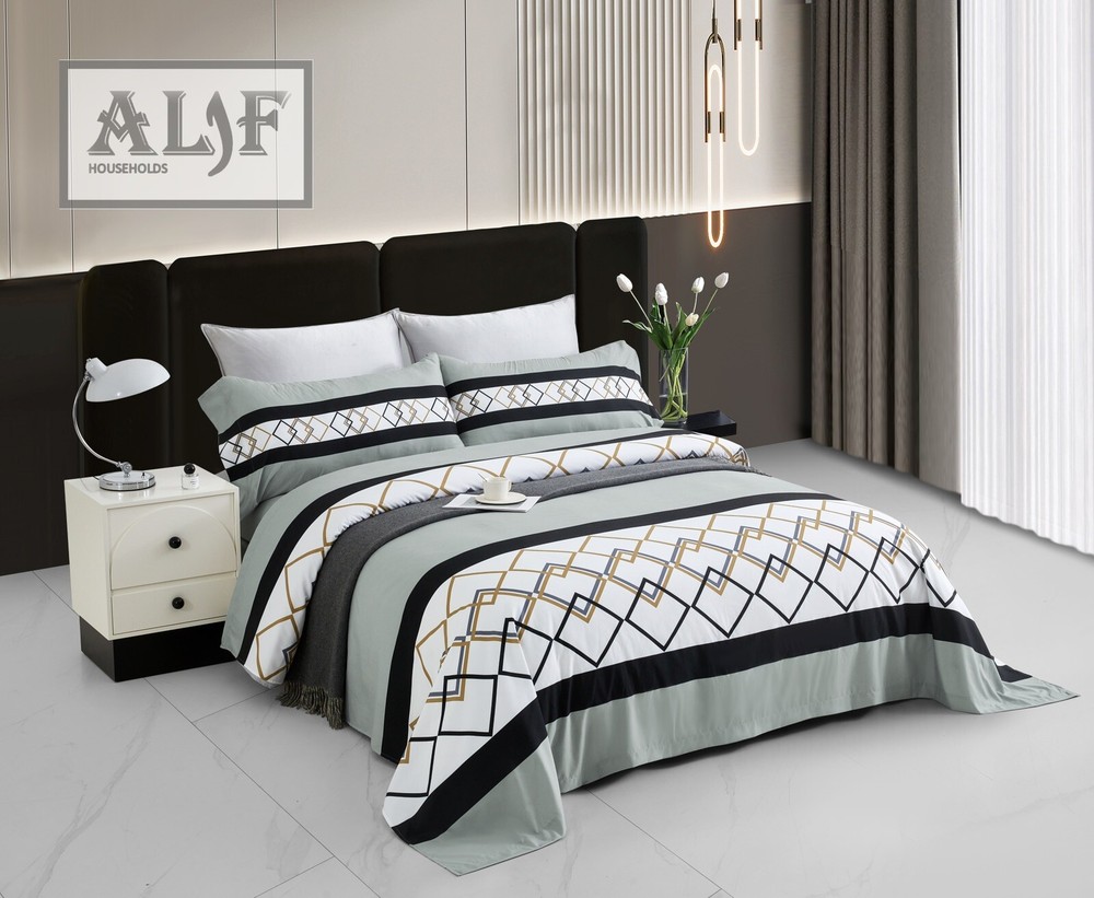 4-Piece Bedsheet Set | Double Size | Comfy | Hypoallergenic | Breathable | Soft