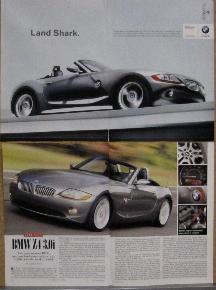 2004 BMW Z4 Ad; Road Test