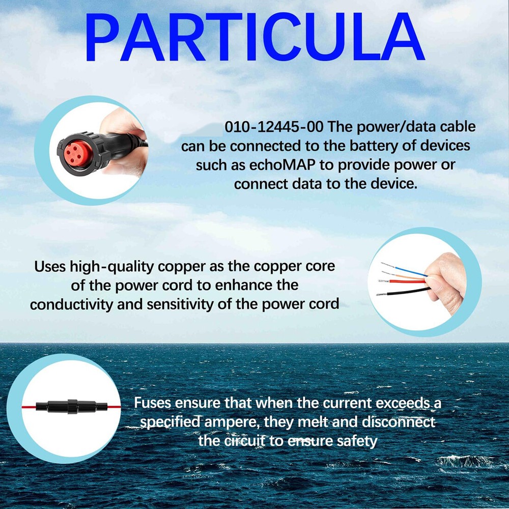 010-12445-00 Power/Data Cable Threaded 4-Pin for Garmi