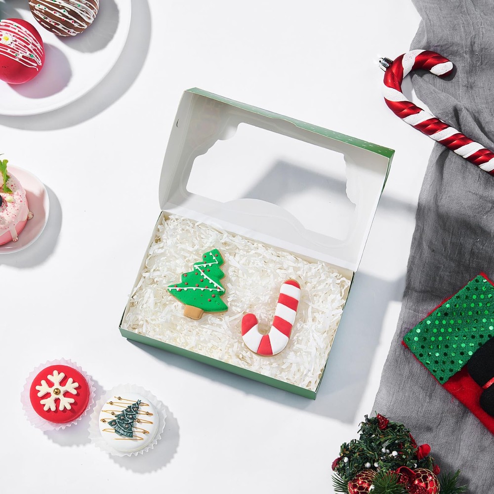 48PCS Christmas Treats Boxes, 3 patterns 1 Count (Pack of 48), 3 Pattern