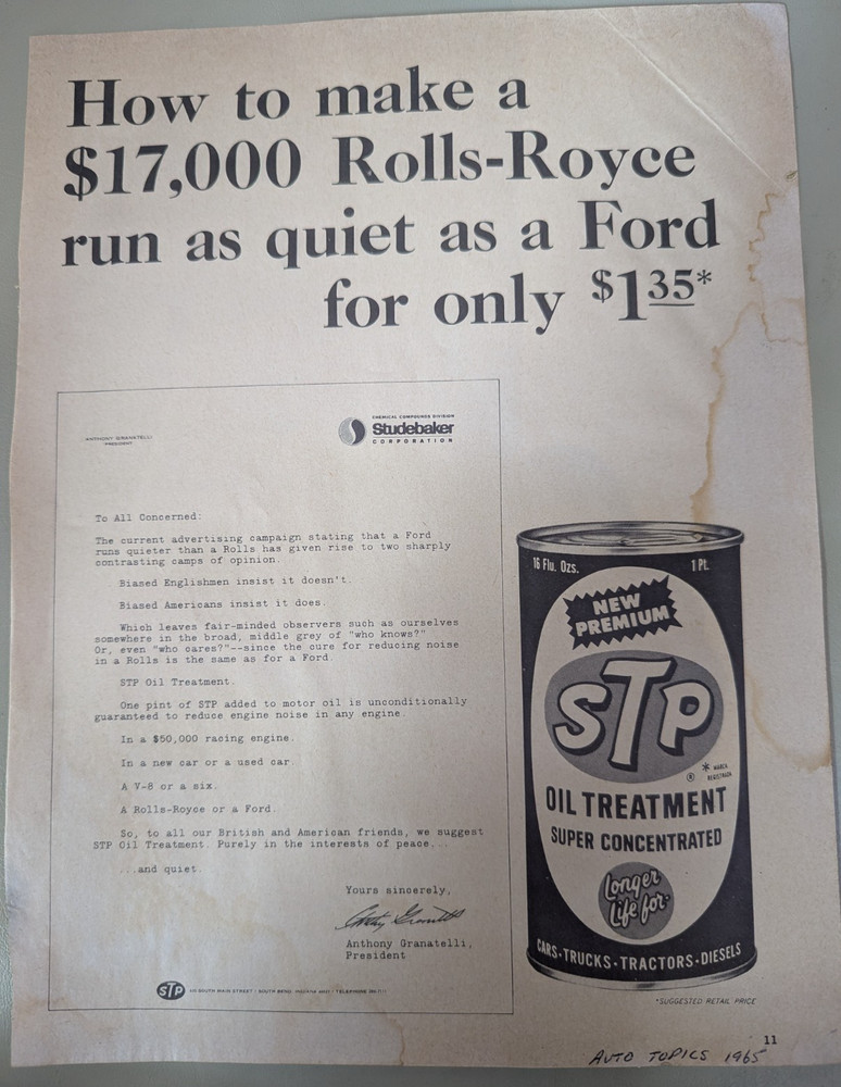 Studebaker STP Add
