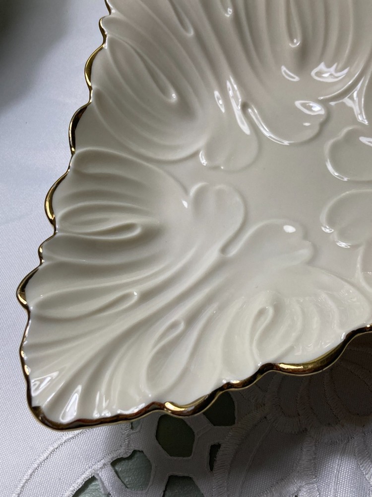 Lenox Triad Collection Triangle Dish Handcrafted Bone China