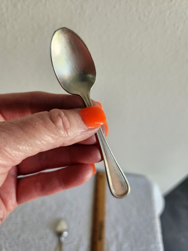 3 Three U.S.N. USNavy Coffee/Tea Spoons c 1930s-40s Int'l Silver silver plated